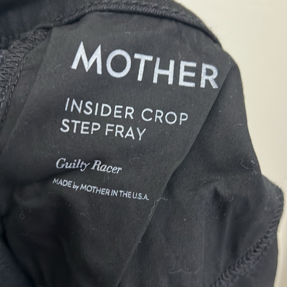 Mother Insider Crop Step Fray 2.5% Elastane Jeans Size 26 - Picture 15 of 15